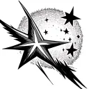 Shooting Star tattoo design idea