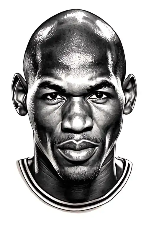 michael jordan face tattoo design idea