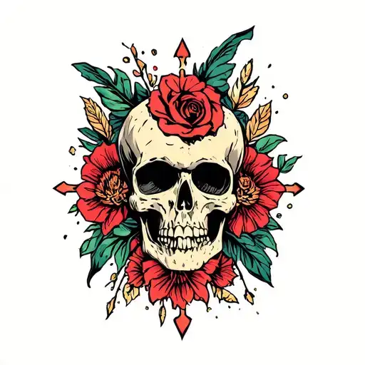 inviolable forever my punk rock symbols tattoo design idea