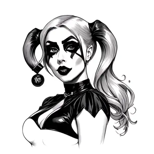 Harley Quinn tattoo design idea