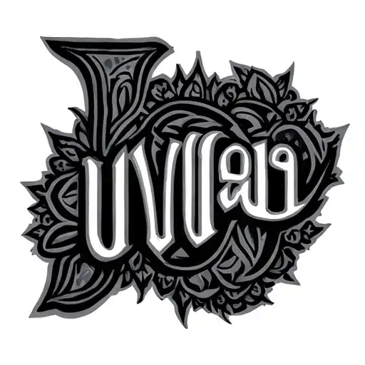 uvaa tamil word tattoo design idea
