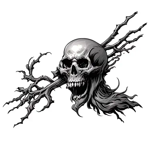 God Of Death tattoo design idea