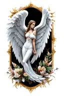 angel wings tattoo design idea