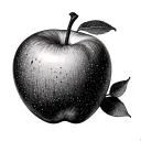 Bitten Apple tattoo design idea