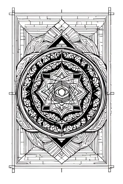 Sri Yantra tattoo design idea