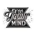 "Free Your Mind" triangle shape tattoo design idea