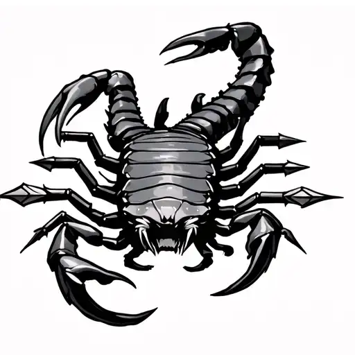 Scorpions Gemini with arrows instead of tail tattoo design idea