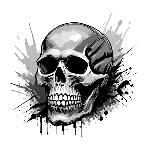 ghost recon wildlands skull tattoo design idea