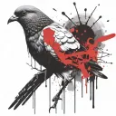 pigeon in the afterlife  tattoo design idea