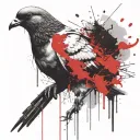 pigeon in the afterlife  tattoo design idea