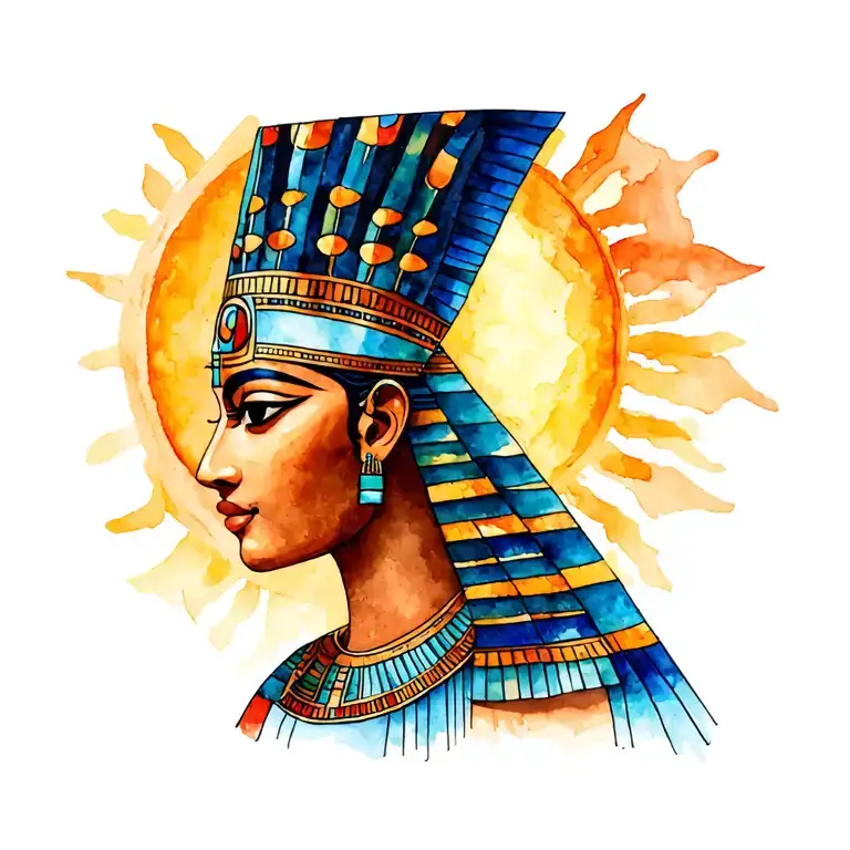 Egyptian Sun tattoo design idea