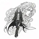 Alucard anime  tattoo design idea