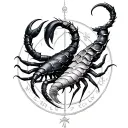 libra gemini and scorpio tattoo design idea