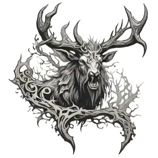 wendigo forearm tattoo tattoo design idea
