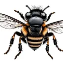 "Steady and health" Bee tattoo design idea