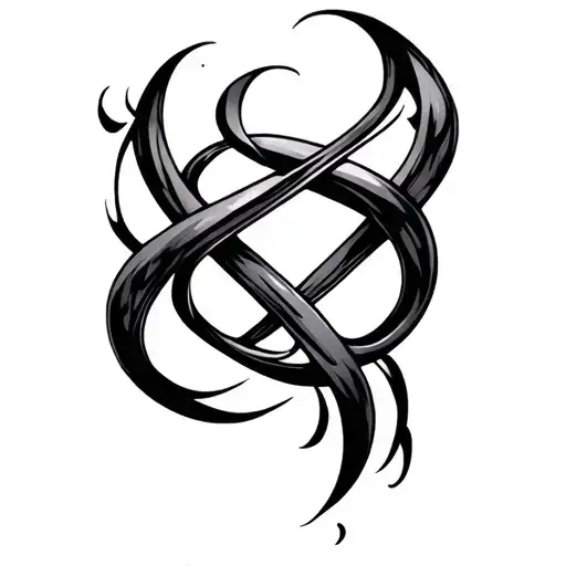 tattoo of 18 in which infinity should be there tattoo design idea