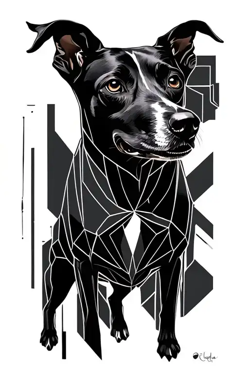 Greyhound tattoo design idea