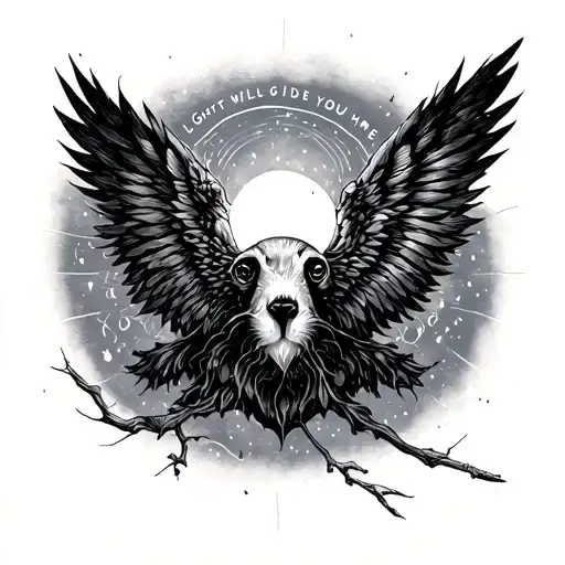 Coldplay - lights will guide you home tattoo design idea