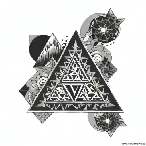 Sierpinski Triangle tattoo design idea