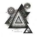 Sierpinski Triangle tattoo design idea