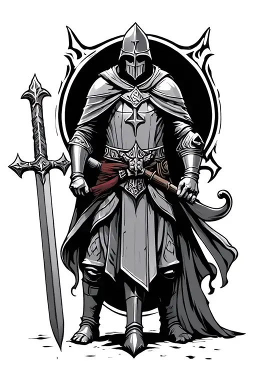 knights Templar tattoo design idea