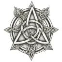 holy trinity knot tattoo design idea