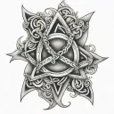 holy trinity knot tattoo design idea