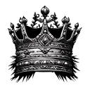 African King Crown tattoo design idea