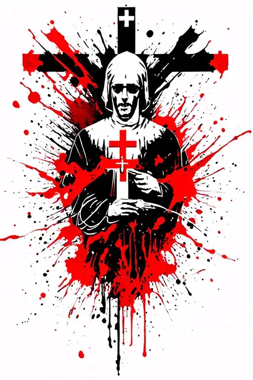 Catholic tattoo design idea