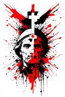 Catholic tattoo design idea