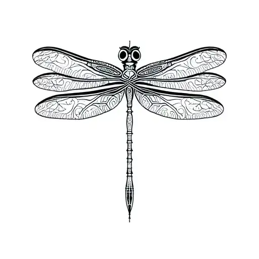 Celtic Dragonfly tattoo design idea