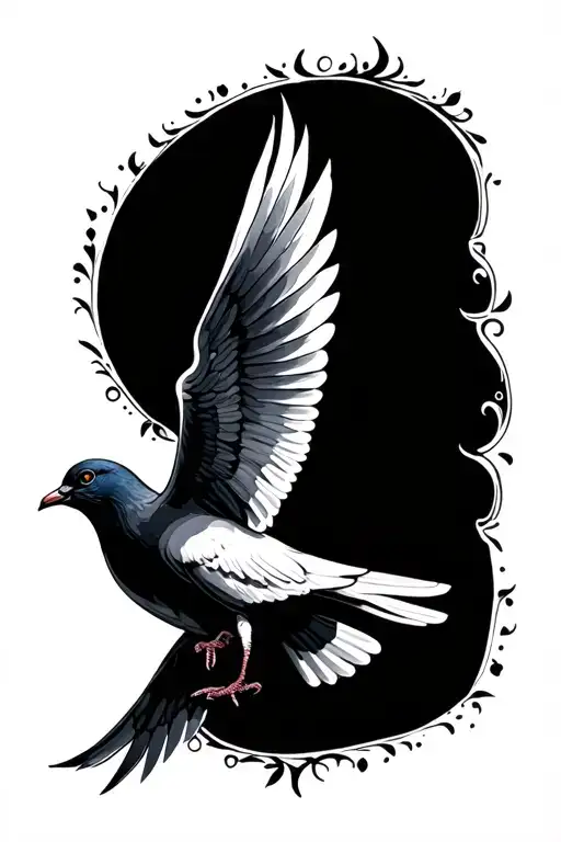 holy spirit dove tattoo design idea