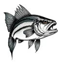 walleye tattoo design idea