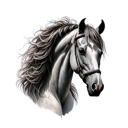 Lynn Oswego horses calilily Virgo  tattoo design idea