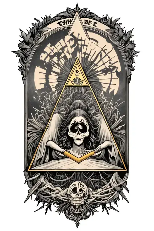 illuminati hidden within tattoo design idea