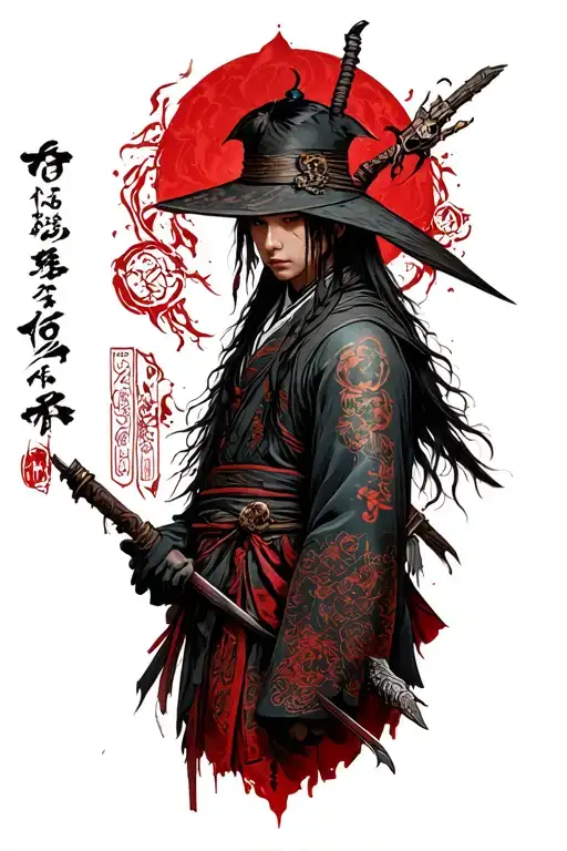 bloodborne runes hunter tattoo design idea