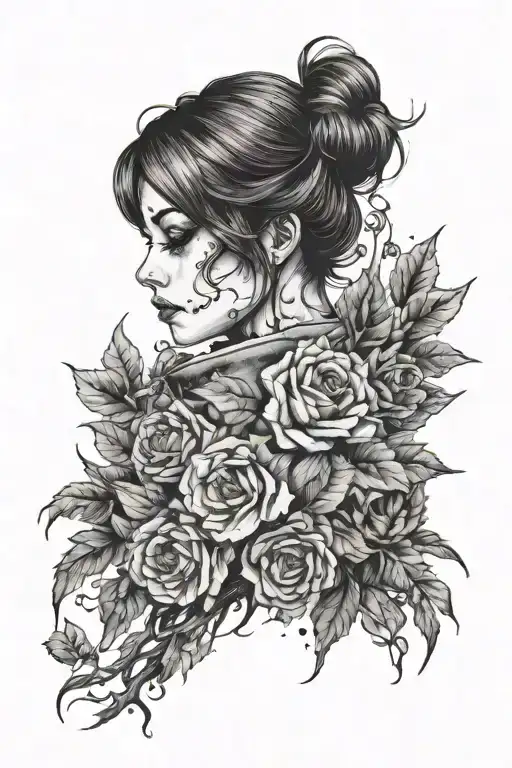 the air smells of winter, you are as cold as always. it is difficult to stay with you, that is how fate wanted it tattoo design idea