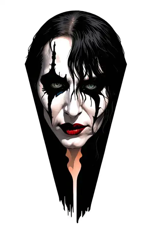 Marilyn Manson heaven upside down logo tattoo design idea