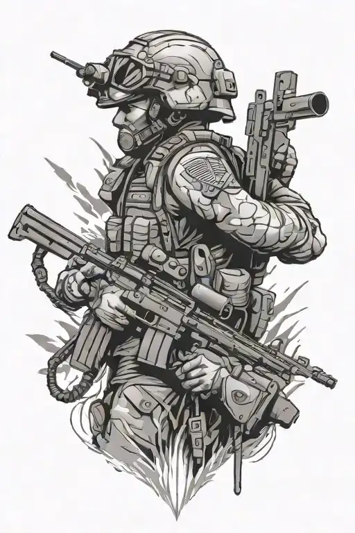 Military Intelligence Systems Maintainer  tattoo design idea