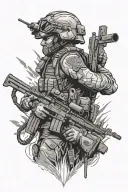 Military Intelligence Systems Maintainer  tattoo design idea