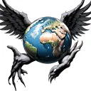 titan atlas holding the world tattoo design idea