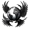 titan atlas holding the world tattoo design idea