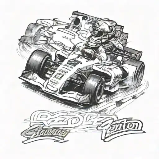 ayrton senna tattoo design idea