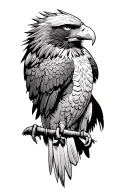 mexican eagle tattoo design idea
