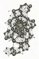 dopamine molecular structure tattoo design idea