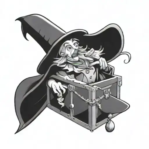 Magician Magic chest tattoo design idea