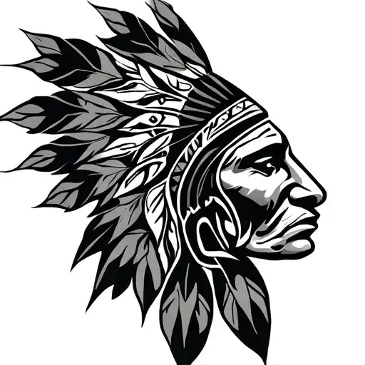 Cherokee Tribal tattoo design idea