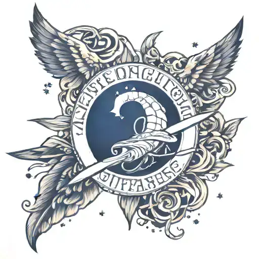 navy and nasa tattoo design idea