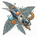 navy and nasa tattoo design idea