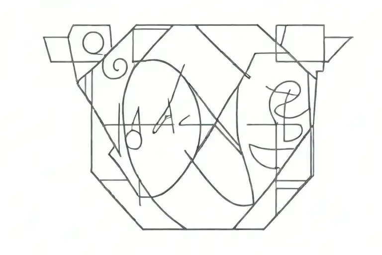 line with morsecode for "Papa". Above the numbers "17071962" tattoo design idea